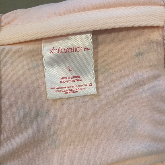 Xhileration Pink Floral Smocked Tube Top or Bikini top - Picture 3 of 4